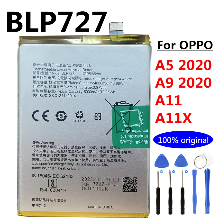 New Phone Battery for Oppo Realme X2 X3 X7 7i 6i 3 6 5 7 Pro C2 C3i C11 XT Reno R15 A31 A32 A52 A53 A72 A91 A92S A93 F7 A3 A5 A9