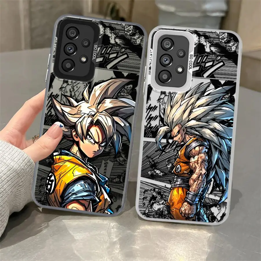 Casing untuk Samsung Galaxy A35 A26 A36 A53 A71 A72 A51 A56 A73 A55 A54 A52 Dragon Ball Son Goku Keren