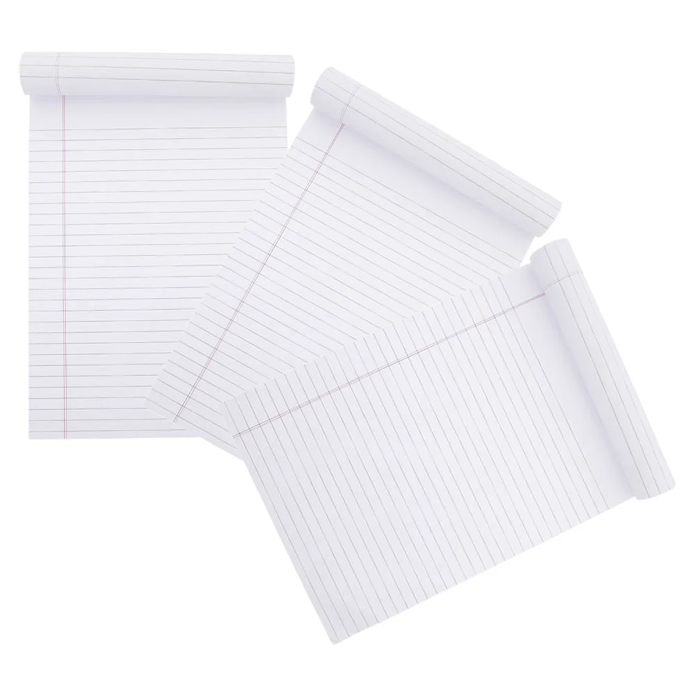 

3pcs Thickened A4 Lined Notepads Portable Office Memo Pads Tear Off Writing Pads For Study Work Notes Pocket Notebook