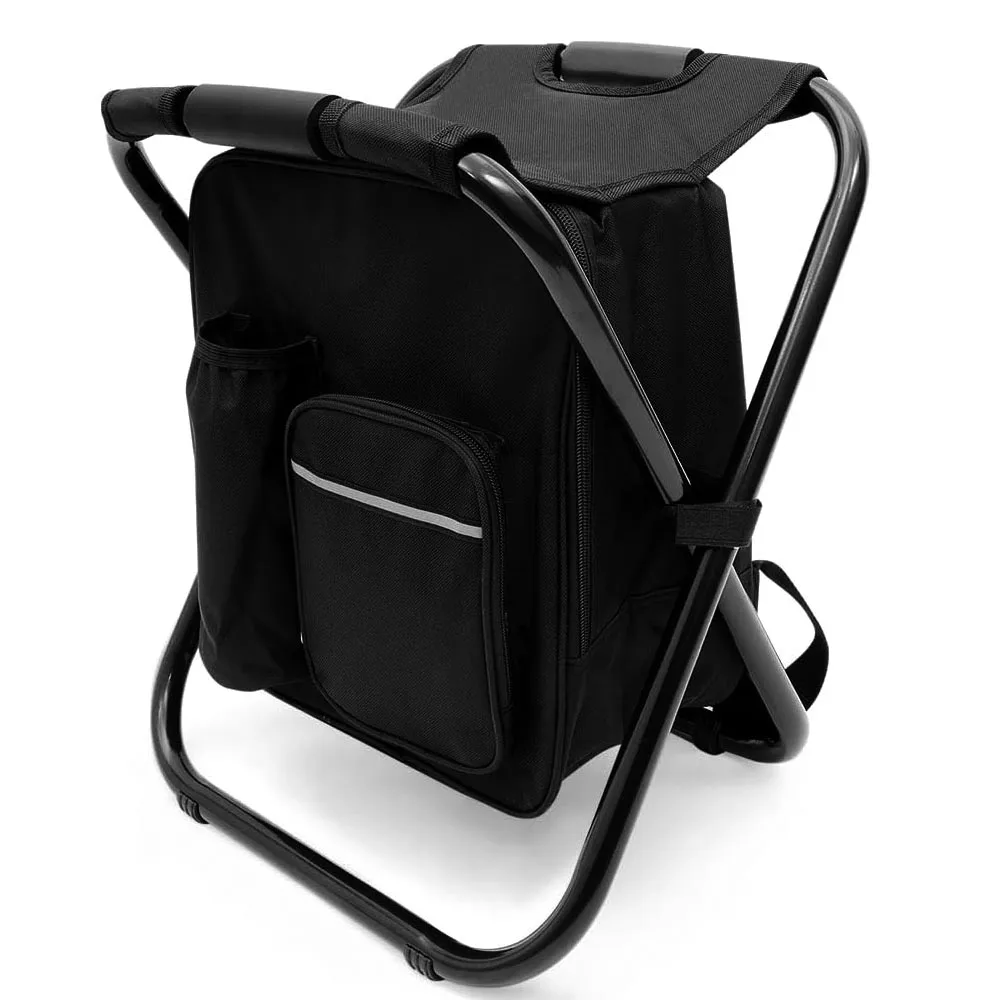 Fishing Stool Detachable Portable Folding Chair Beach Camping Chair with Cooler Bag Lightweight Outdoor Folding Chair