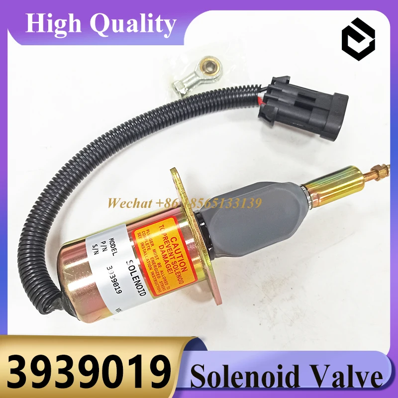 3939019 Shut Off Solenoid 3939019 Shut Down Solenoid for Hyundai R335LC-7 Excavator Parts