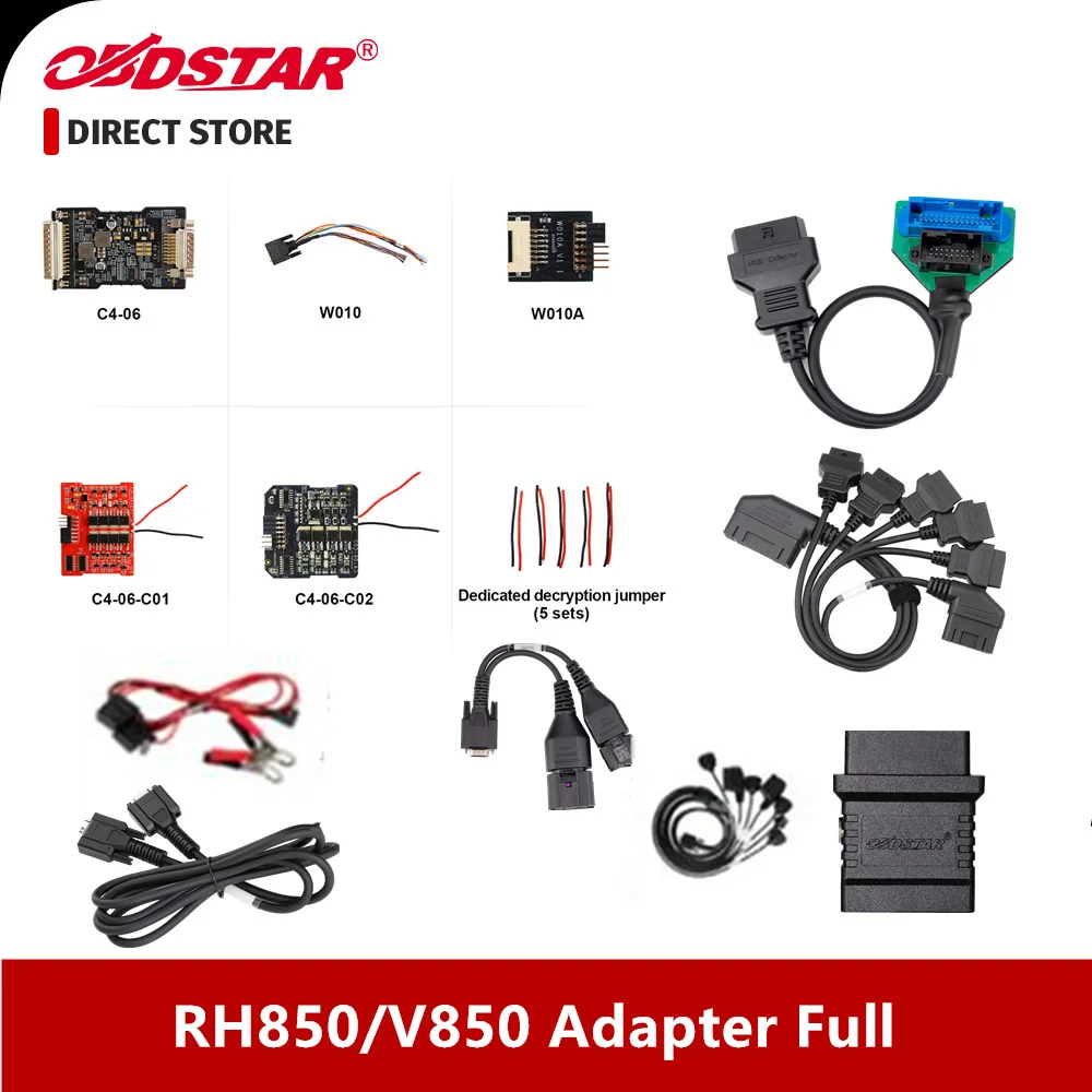 Полный комплект адаптера OBDSTAR RH850/V850 для MQB всех ключей потерянной работы с X300 Classic G3