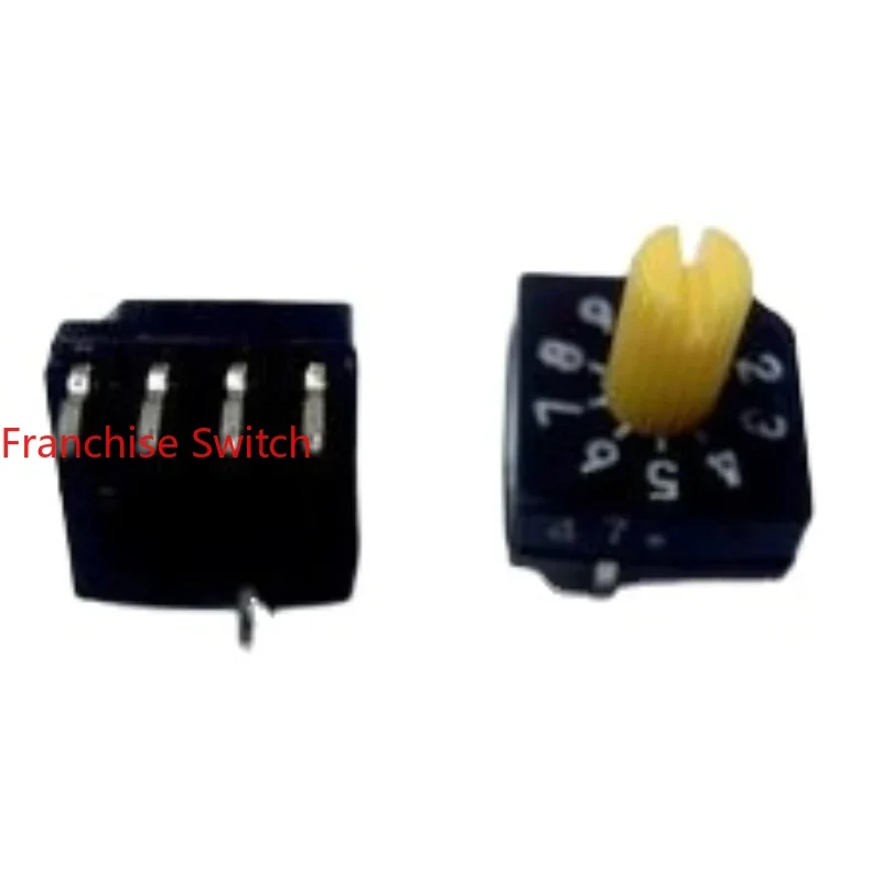 

10PCS Digital Encoding Switch 4:1 Encoder 0-9 Bits 8421 Positive Code With Yellow Handle