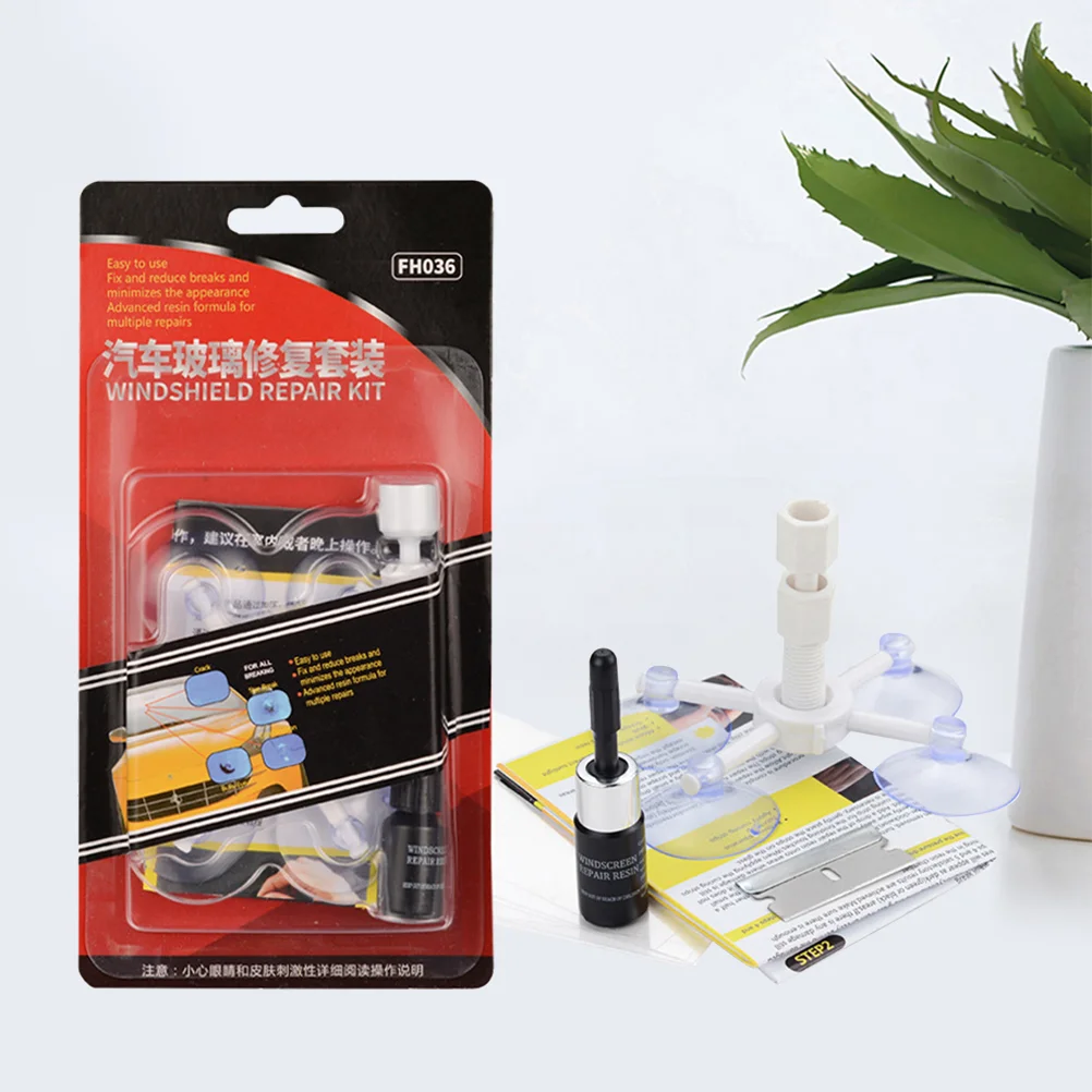 Windscreen Crack Repair Kit Glass Glue Windshield Repairman for Accessories Vehicles DIY Car Tool Aluminum Baby