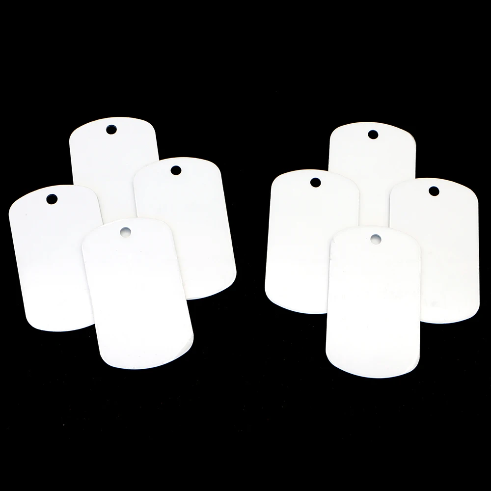 100PCS Aluminum Tag Pet Sublimation Pendants Personalized picture Transfer Printing Custom Cat Pendant Keyrings Accessories