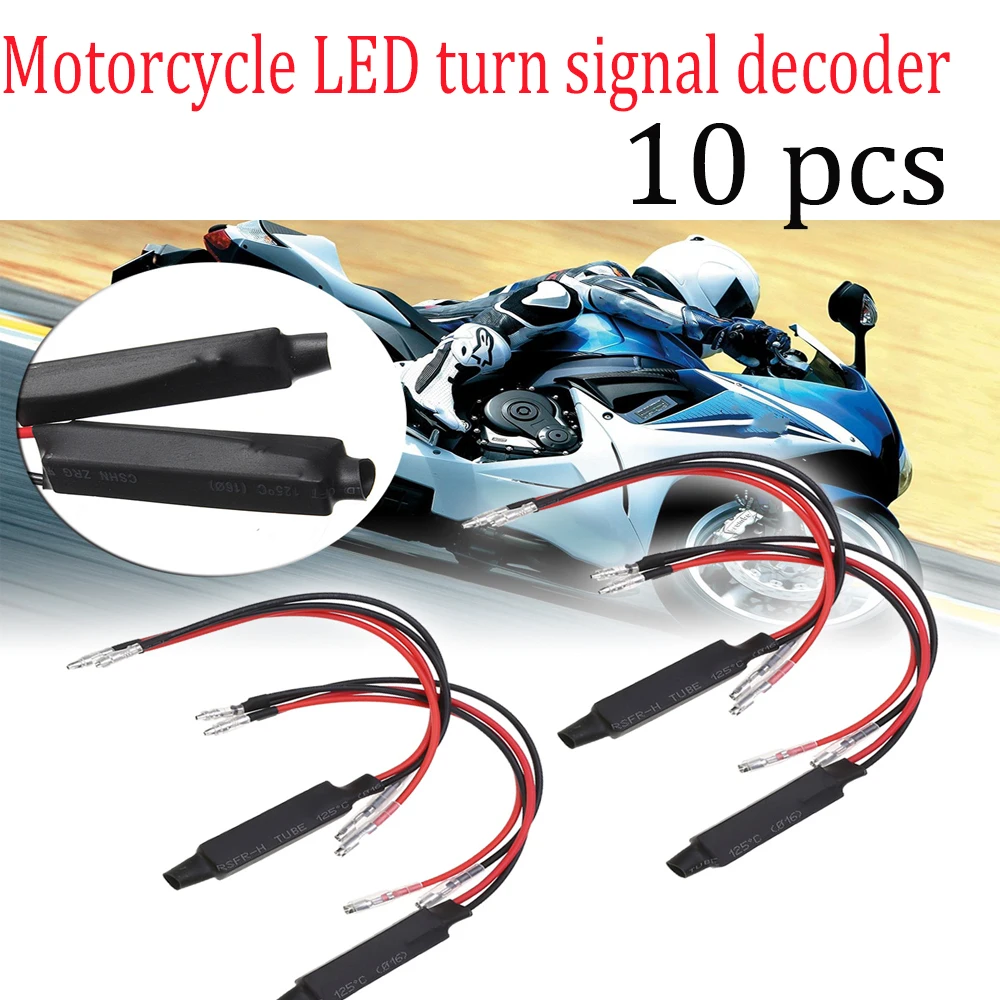 12V Universal Motorcycle Flasher LED Turn Signal Indicator Resistor Adapter Solution does not flash or Fast flash