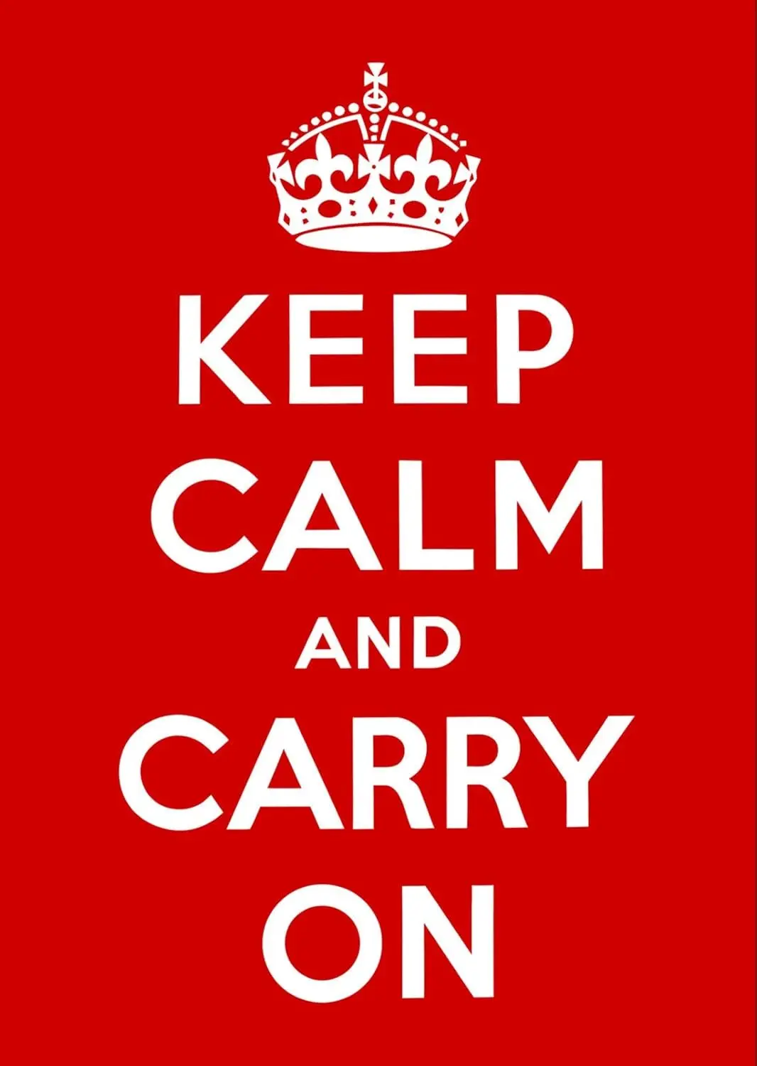 Metal Tin Sign Keep Calm and Carry On,Retro Metal Sign Printing Poster Bar Restaurant Cafe Wall Decoration Plaque 12x16 Inch