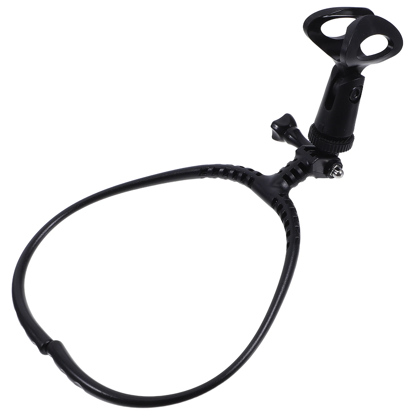 

Adjustable Neck Microphone Holder Hanging Handsfree Support Lightweight Stable Rack For Live Streaming Stage Performance Mic