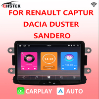 CHSTEK Car Radio Multimedia Carplay For Renault Captur Dacia Duster Sandero Logan Lodgy Bluetooth Android WIFI Stereo Wireless