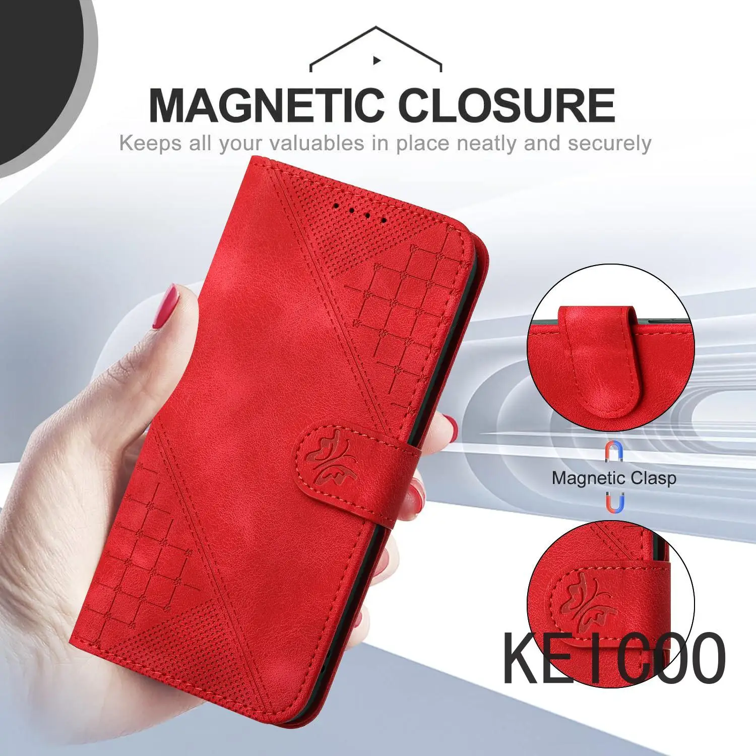 Dustproof Housing for Oppo Realme 7 8 9i A3 A3X K12X 12F Pro India Butterfly Patterned Magnetic Lock Totally Protection Covers