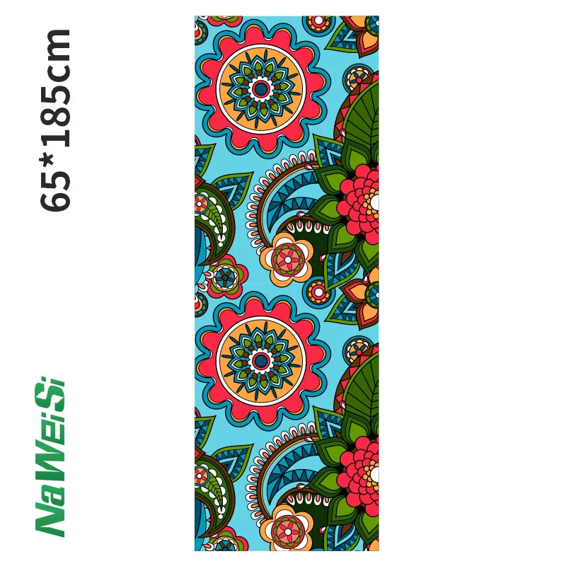 

Portable Foldable Printed Yoga Blanket 63x185cm Side Microfiber Fleece Skin Friendly Anti Slip Outdoor Fitness Workout Mat Pad