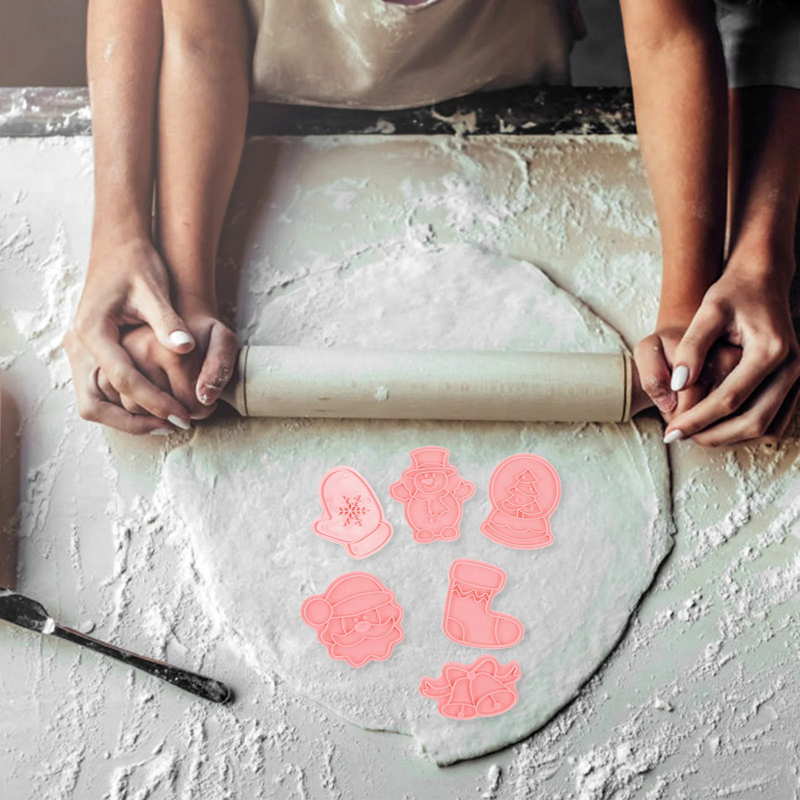 8 pezzi fai da te biscotto biscotto stampaggio stampi natalizi cartone animato goffratura strumento di cottura per regali fatti a mano stampo per biscotti stampo per biscotti fai da te