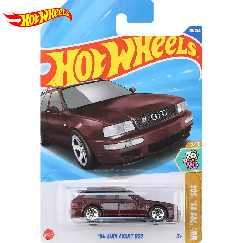 Original Hot Wheels Car 94 Audi Avant RS2 Toys for Boys Scale 1/64 Diecast Voiture Metal Model Collection Juguetes Birthday Gift