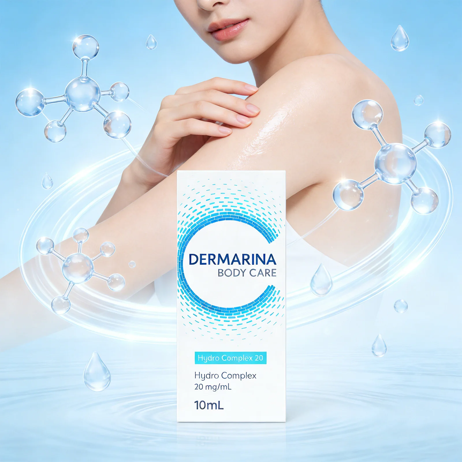 

Набор для нежного ухода за кожей тела с гиалуроновой кислотой - успокаивающая, моделирующая и увлажняющая сыворотка 20 мг/10 мл