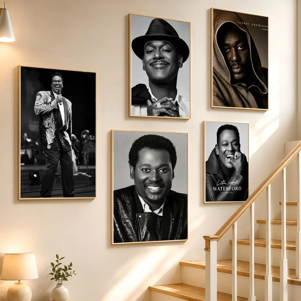 Music RNB Legendary Luther Vandross Poster High-definition waterproof stickers, suitable for home décor,holiday decorations