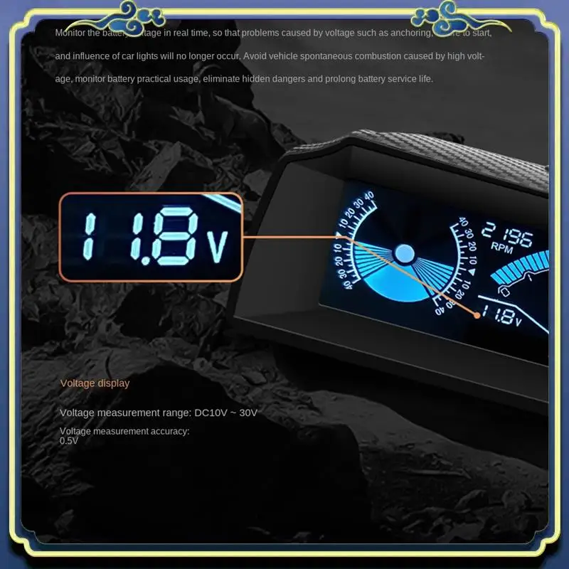 

AU16-X90 Head Up Display On-Board Computer Display OBD2 Car Speedometer OBD Gauge With Tilt Pitch Angle Protractor Display