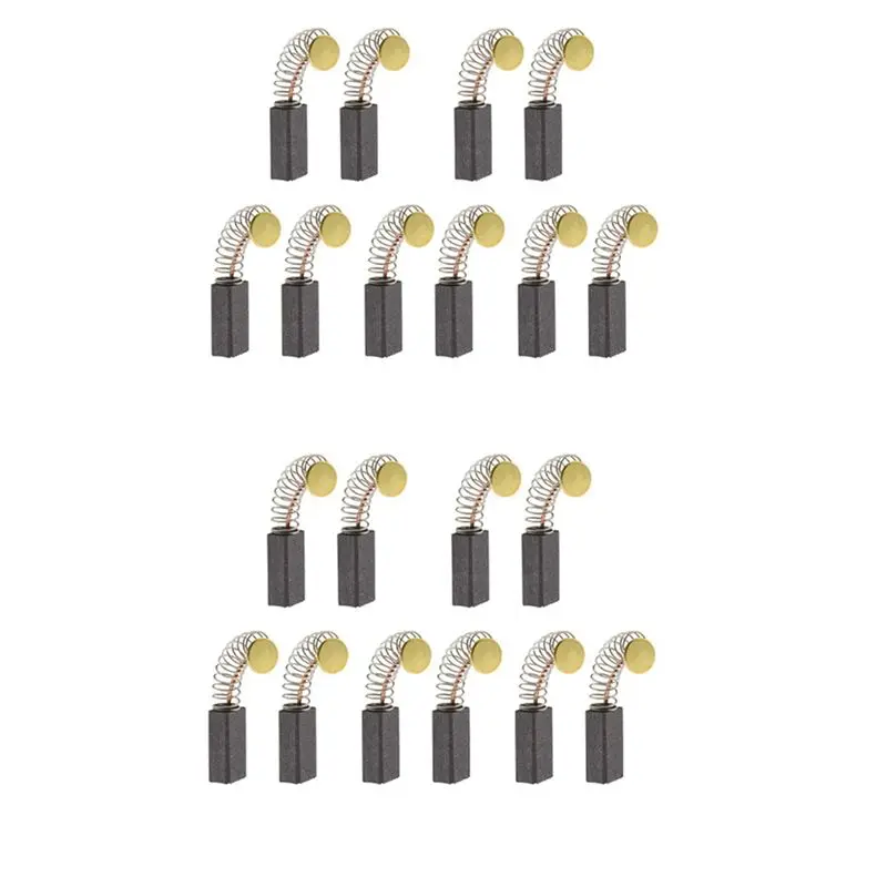 

HLZS-10 Pairs Motor Carbon Brushes 13Mm X 8Mm X 5Mm Universal Power Tool Replacement Parts For Angle Grinder Orbital Sander