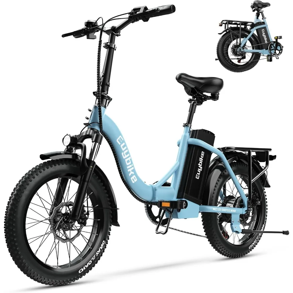 

1000W Folding Electric Bike, 48V 15AH Removable Battery E Bike, 30+MPH, 70 Miles Max Range