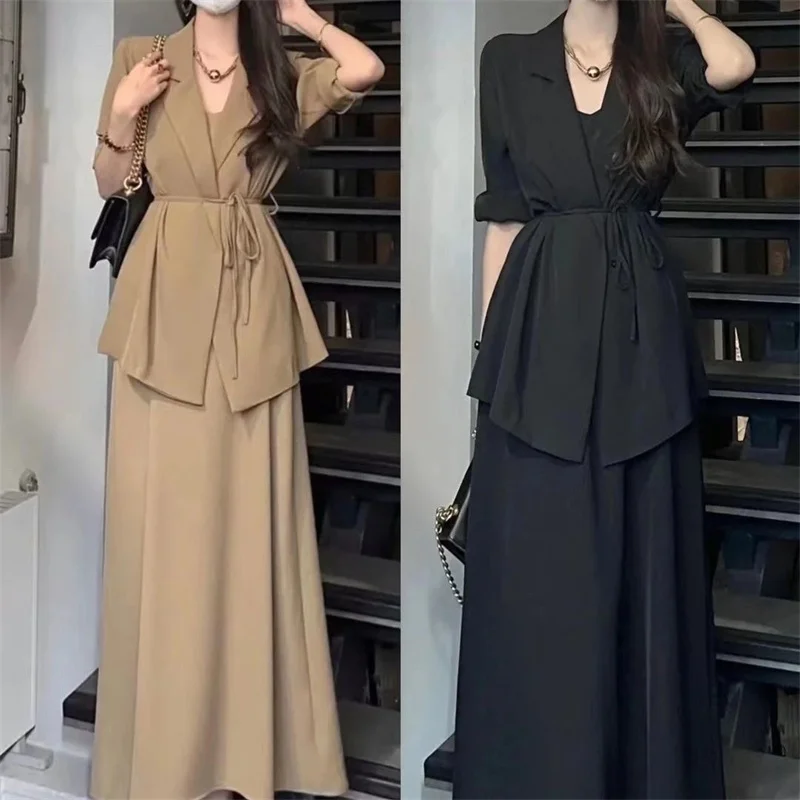 High End Fashion Suit for Women in The Spring of 2025 Style With a Small Fragrance Temperament Suit Dress Slimming Two-piece Set