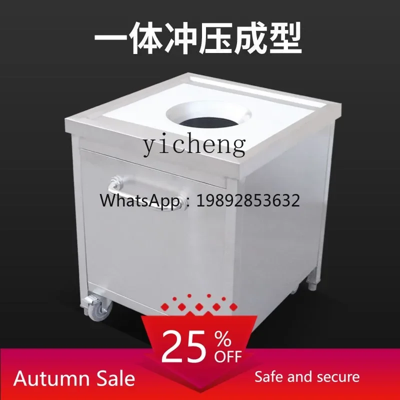 stainless steel scrap collection car, kitchen collection and recycling plates, garbage tableware collection car