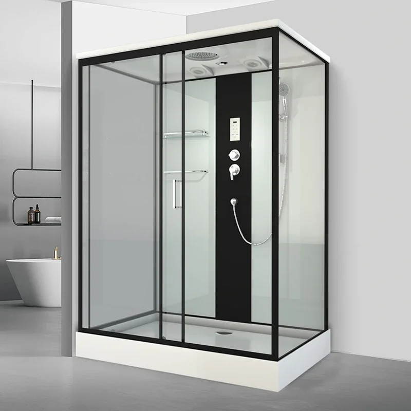 Integral shower room Integrated bathroom Household glass Square bath Partition dry and wet separation