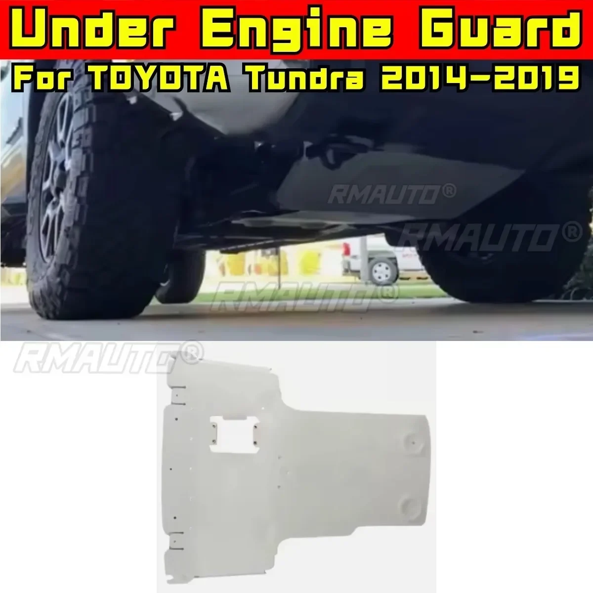 Car Under Cover Engine Guard Skid Plate Body Kit For TOYOTA Tundra 2014-2019 Under Protection Plate Front Skid Plate Body Kit