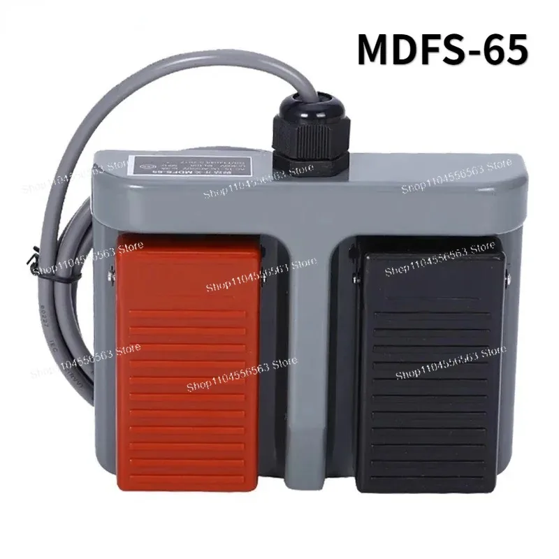 1PC Momentary Plastic Foot Switch, Infinity Double Pedal Duplex Two-Way Tumbler 3A/220VAC Self-Reset
