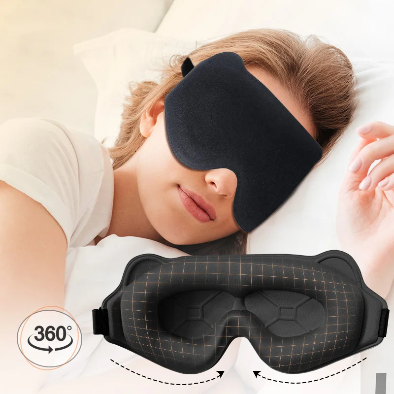 3D Sleeping Mask Bl…