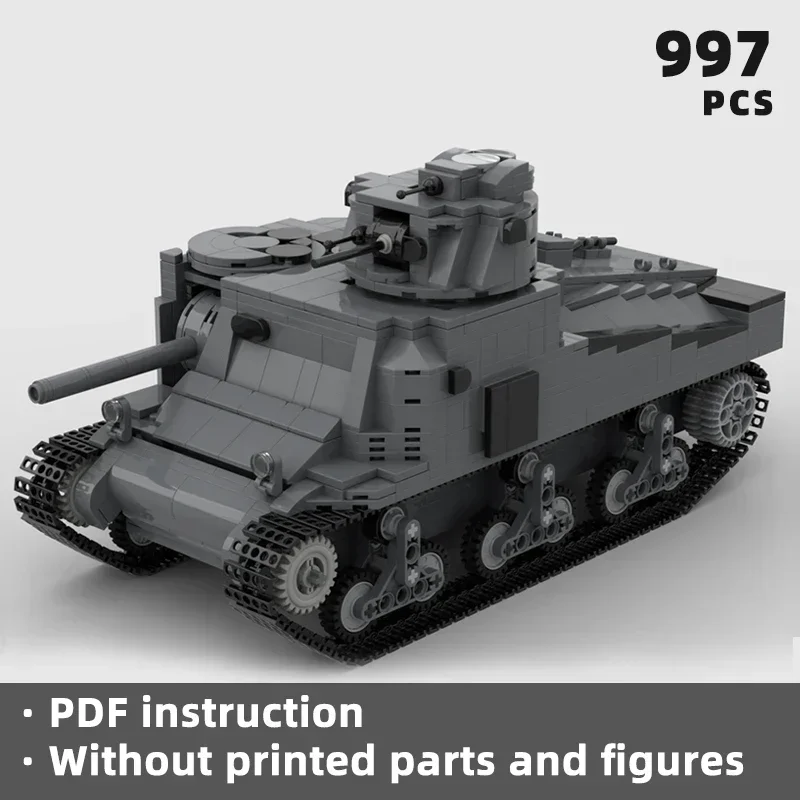 

Изысканные M3 Lee I США, средние танковые кирпичи, WWII, WW2, армейские бронеавтомобильные блоки, боевой мок, военные военные блоки США, уникальные