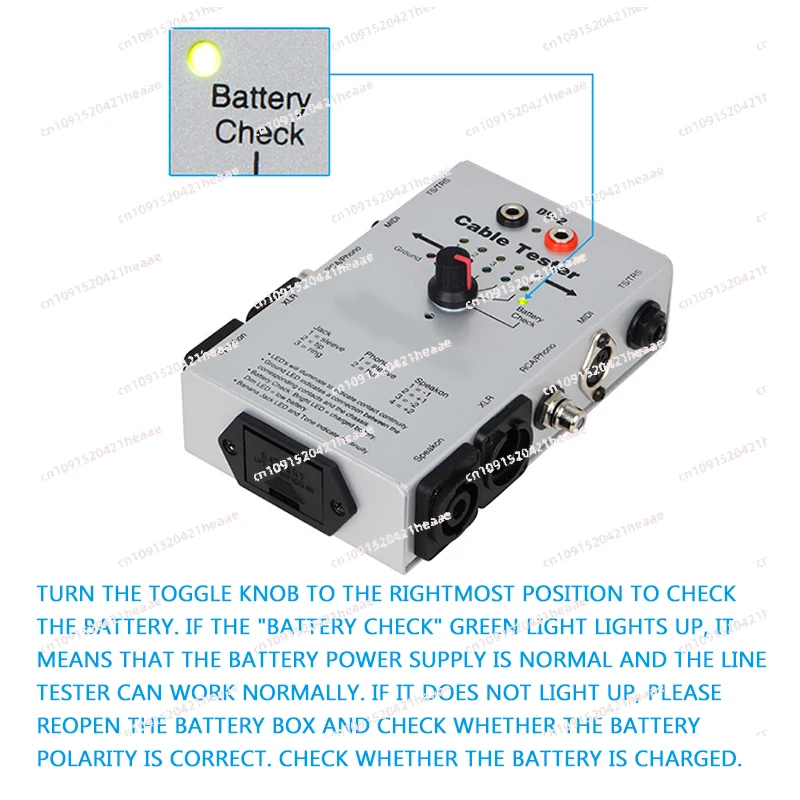 Suitable forDB-2 Line Tester Audio Cable Signal Test Instrument Audio Engineering Line Tester Multi-Function Line Tester