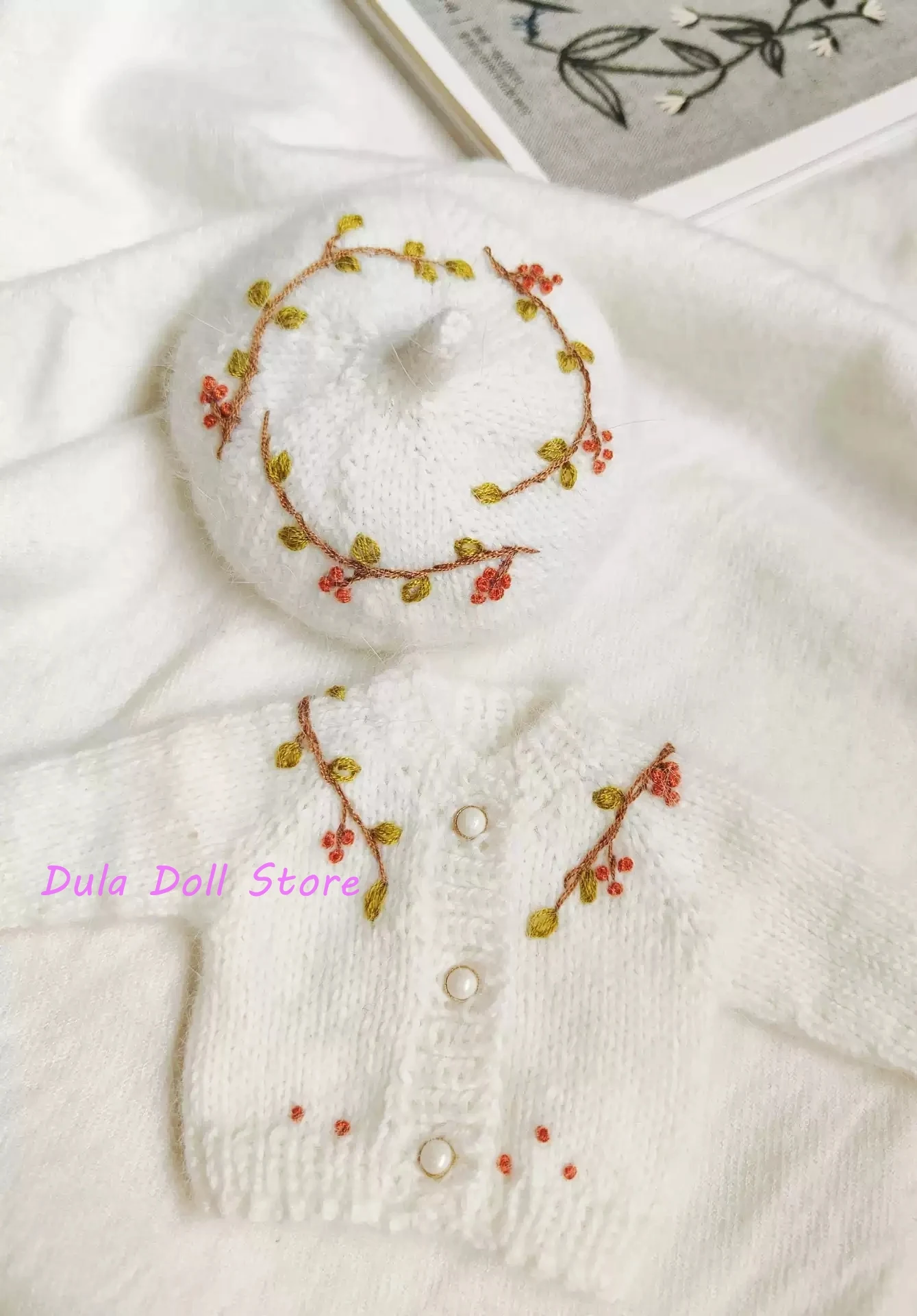 

Одежда для куклы Dula, платье, хлопковый свитер для куклы Blythe Qbaby ob24 ob22 1/6, 6-точечное тело куклы