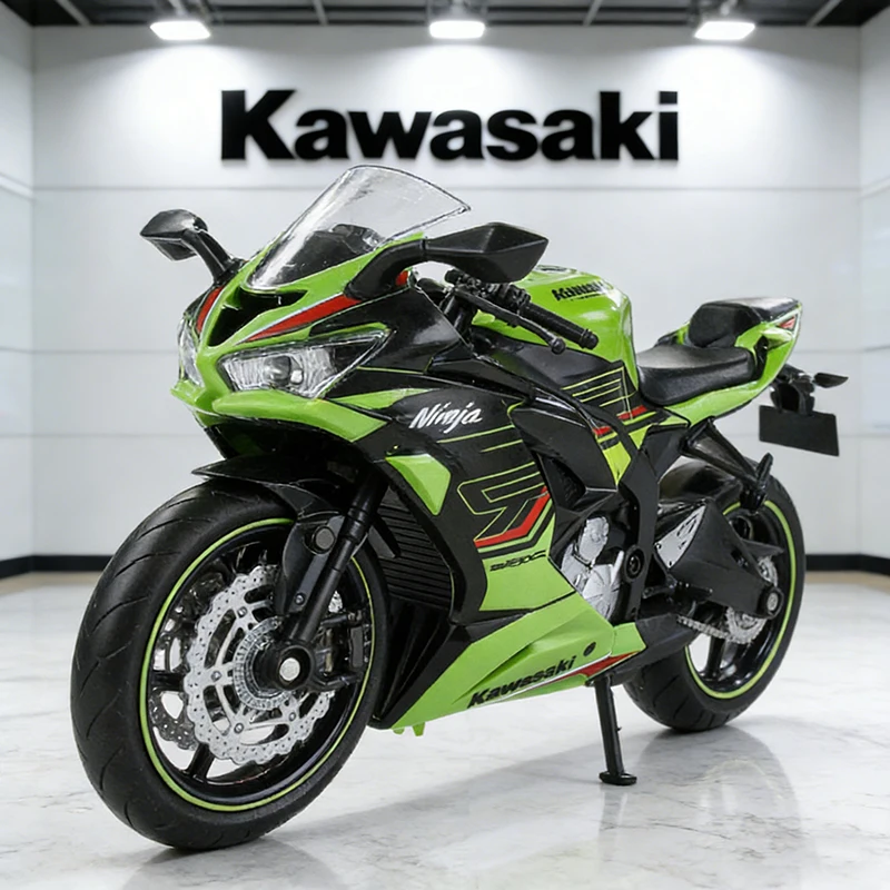 フィギュア 1:12 Kawasaki Ninja ZX6R ZX-6R Motorcycle Model Toy Vehicle