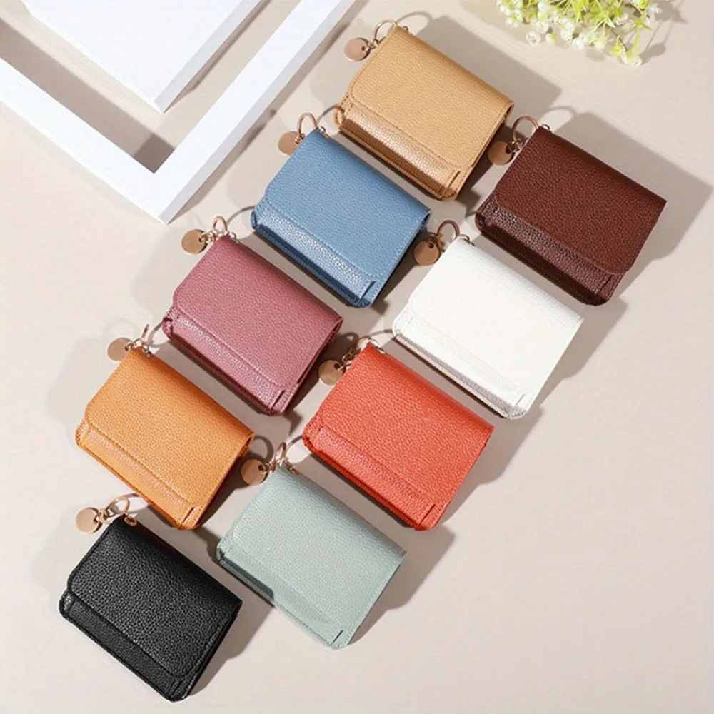 Simple Thin Card Holder Fashion Ladies Card Holder Coin Purse Wallet Fashion Small Card Holder Multifunctional Short Wallet