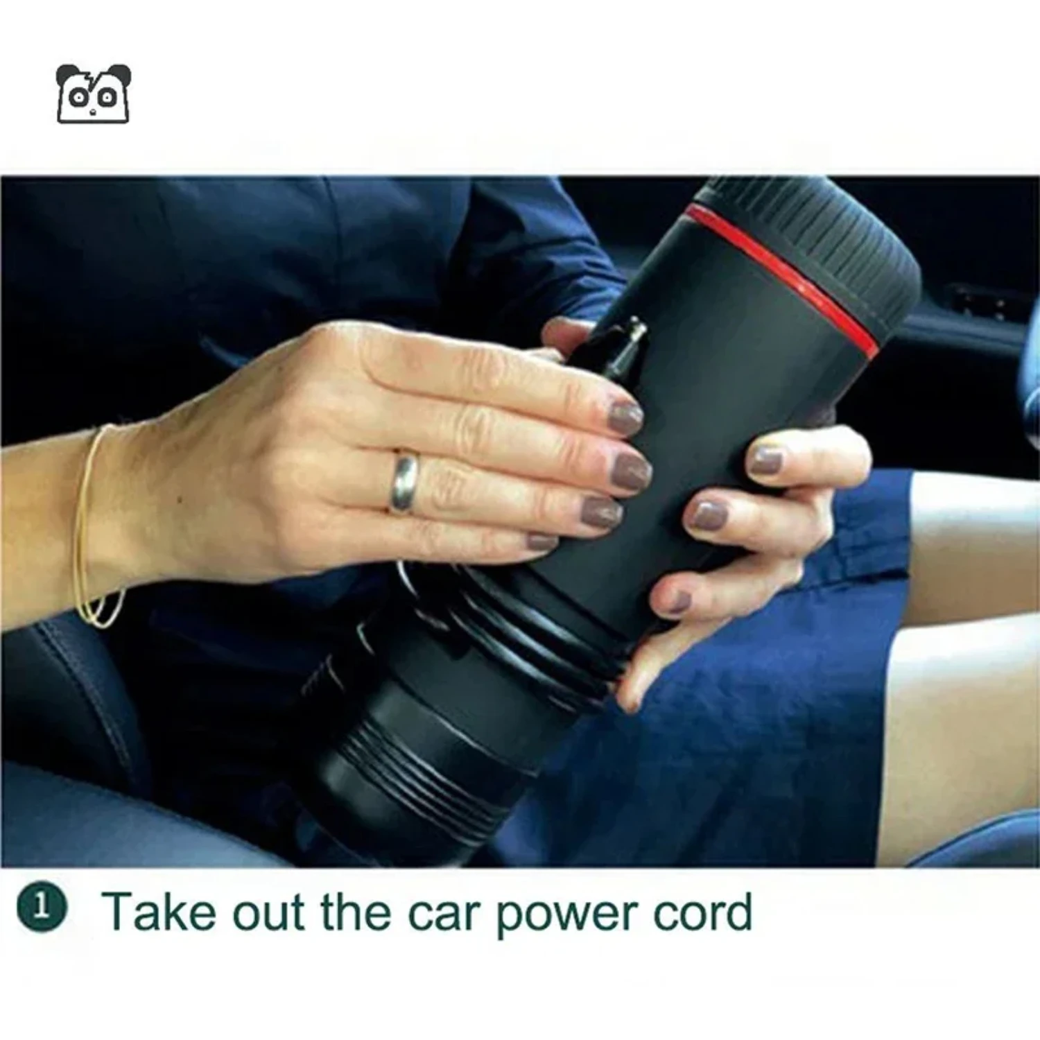 Houselin Portable Mini Espresso Machine, 12V/24V Car Coffee Maker with Self-Heating,  Compatible For NS Pods & Ground Coffee