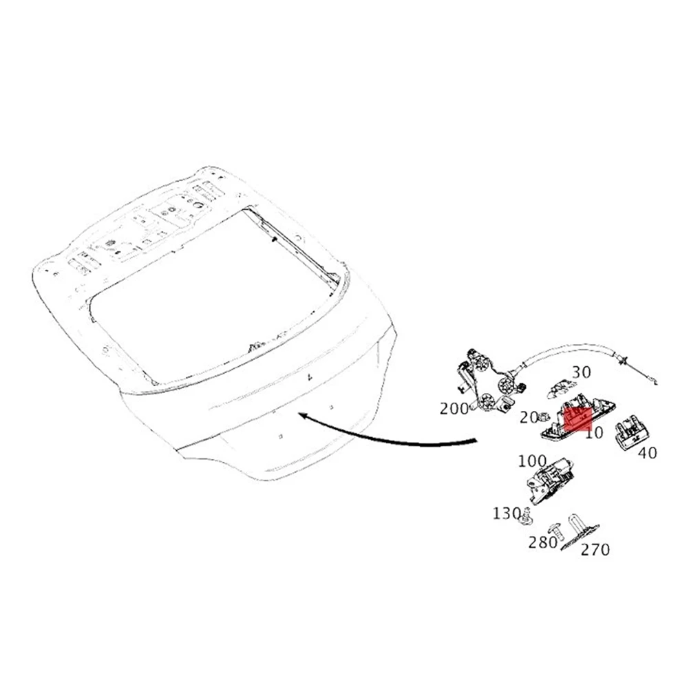 

Efficientt-1667500993 Car Tailgate Handle Switch For Mercedes Benz Glc Gle C S W253 X253 W205 A1667500993