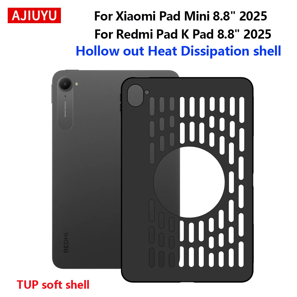 �y�Z�[�����zXiaomi Pad Mini 8.8�C���` 2025�p�P�[�X �\�t�g�V���R��TPU���M�V�F�� Xiaomi RedMi K Pad 8.8�C���`�^�u���b�g�p�o�b�N�J�o�[