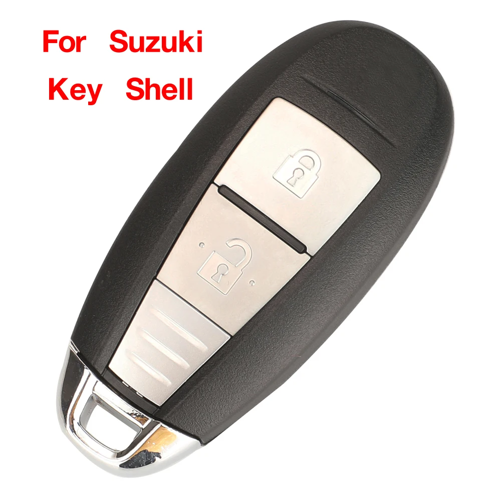 Jingyuqiin 2-przyciskowy zdalny kluczyk samochodowy do Suzuki Swift SX4 Vitara 2010-2016 TS008 / TS007 Smart Key z małym kluczem
