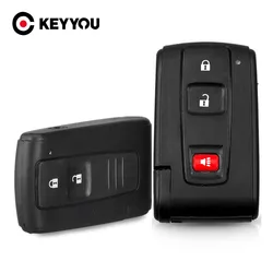 KEYYOU 2/3BTN Remote Key Case For Toyota Prius 2004 2005 2006 2007 2008 2009 Corolla Verso Camry Replacement Smart Car Key Shell