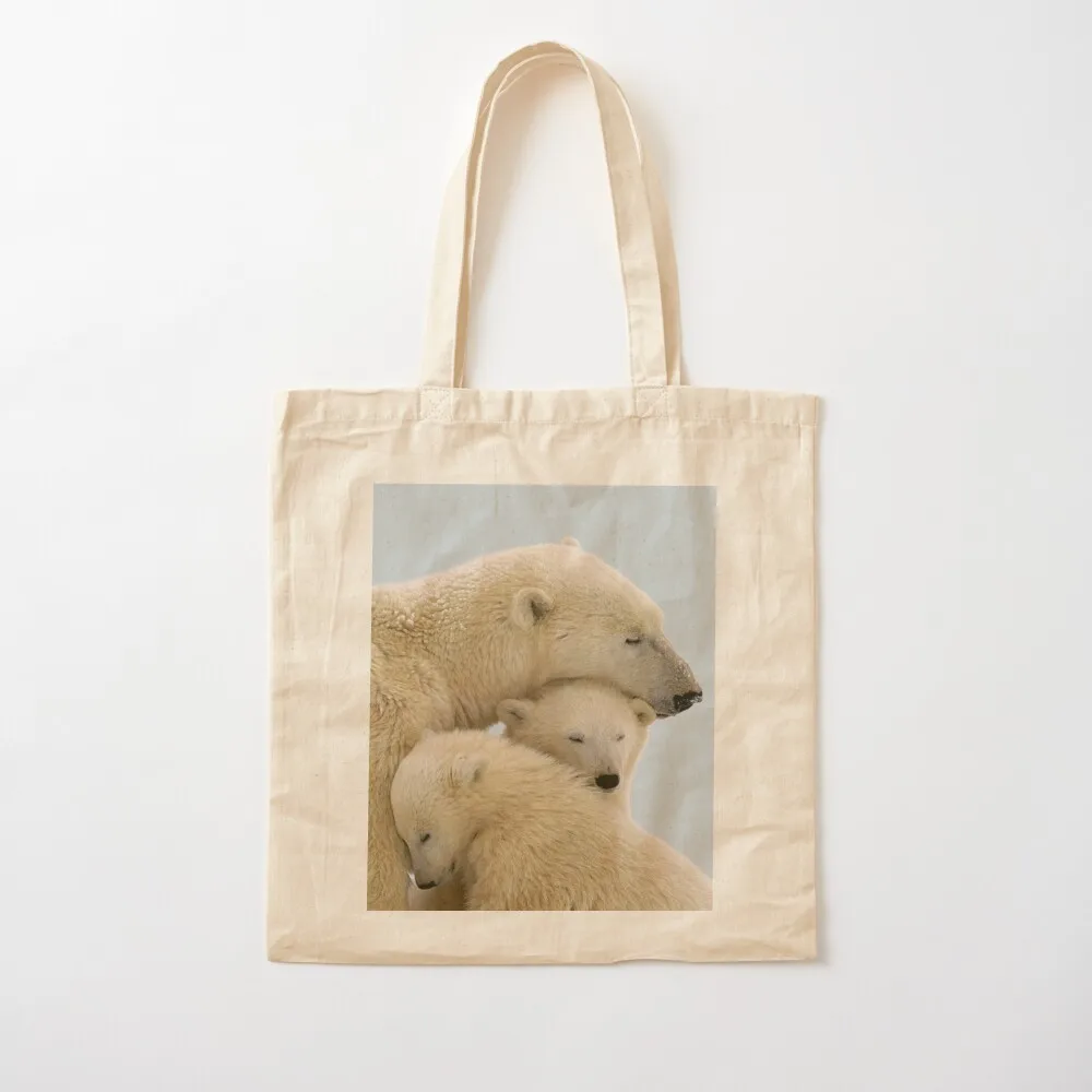 Polar bear Tote Bag reusable shopping bag shopping trolley bag canvas shopping Eco Canvas Tote