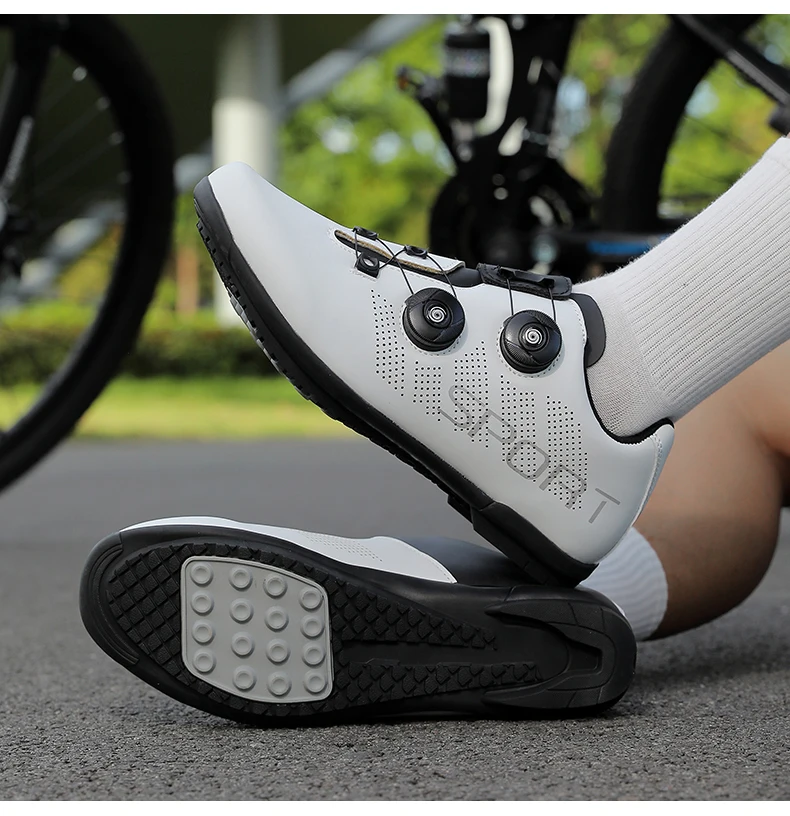 Atmungsaktive Radsportschuhe MTB Fahrradschuhe Herren Renn- und Wettkampfschuhe Selbstverriegelnde Speed-Fahrradsneaker Damen Cleat-Straßenradsportschuhe – Detail 36