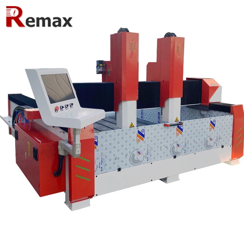 Double Spindle 3D Stone CNC Router Granite Marble Engraving Milling Machine