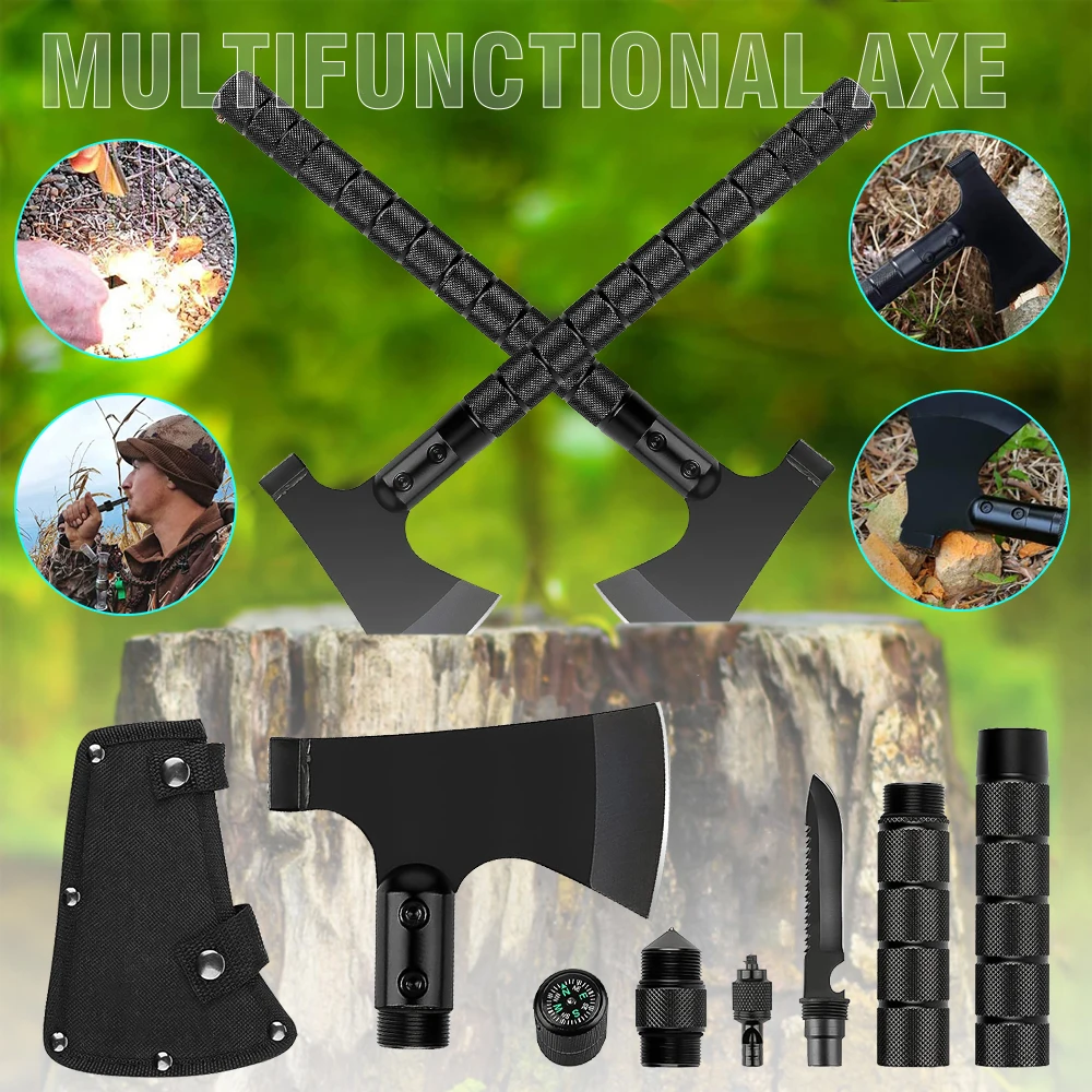 

Multi-function Field Equipment Tomahawk Fire Axe Mountain Axe Engineer Axe Survival Tactical Axe Big Chopping Wood Chopping Axe