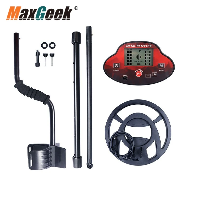 Maxgeek GT680G Gold Finder Underground Metal Detector with 10.2