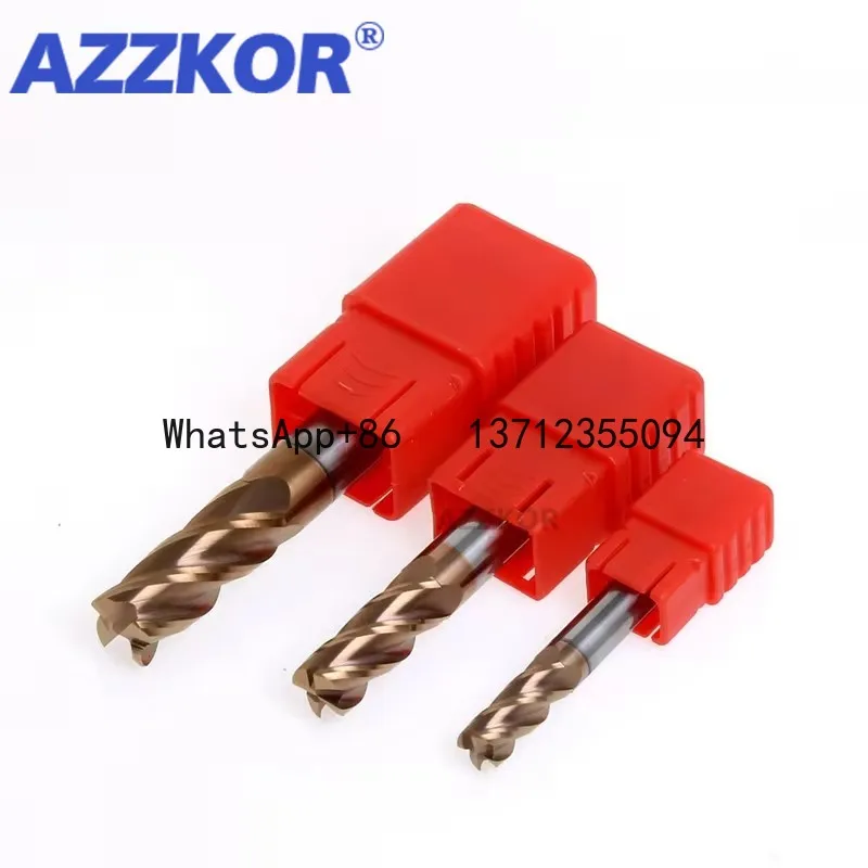 

Milling Cutter Alloy Coating Tungsten Steel Tool CNC Maching Hrc55 Corner Roughing Top Milling Cutter Kit Milling Machine Endmil