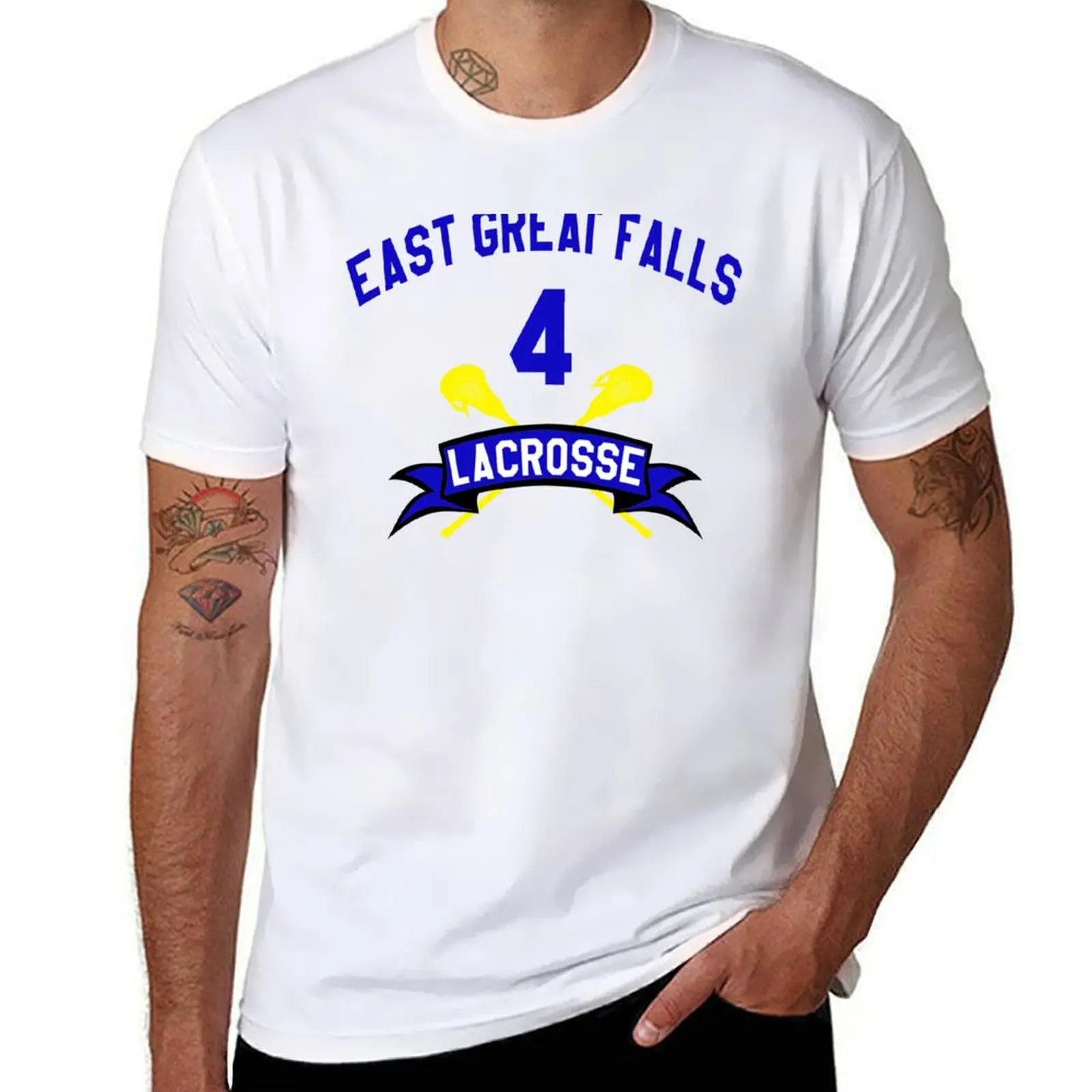 Stiffler East Great Falls Lacrosse Jersey - American Pie T-Shirt summer clothes fashion shirts mens graphic t-shirts hip hop