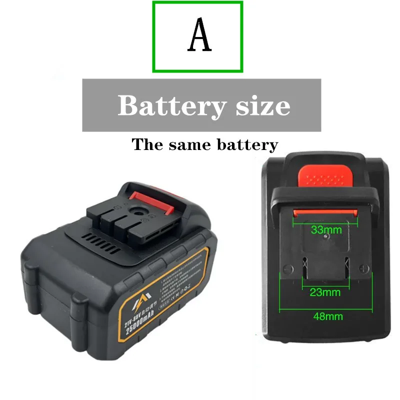 21V Electric Screwdriver Battery 9000 mAh Large Capacity Power Battery 18V Hand Drill Rechargeable 18650 Battery Pack