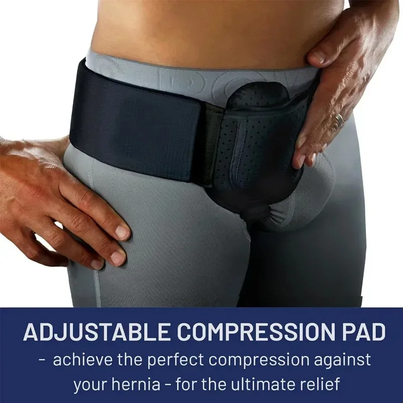 Hernia Belt Truss For Inguinal Sports Hernia Support Pain Relief Recovery Strap Breathable Adjustable Man Inguinal Groin Support