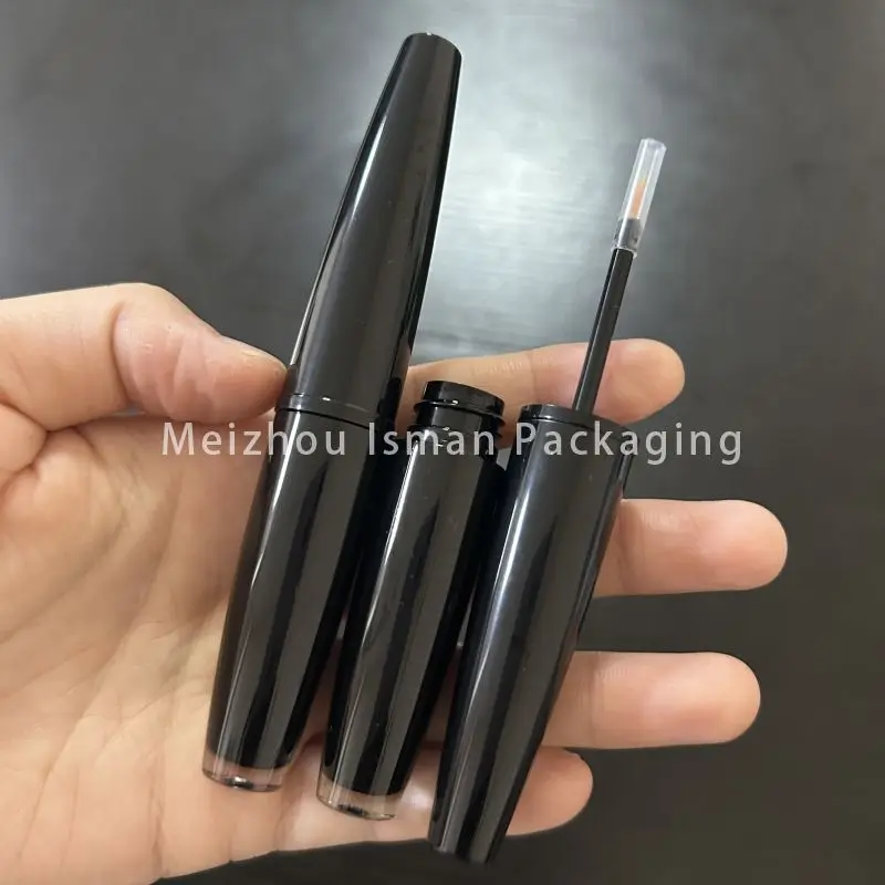 50Pcs 3ml black eyeliner container unique cosmetic makeup packaging eyelash bottle tube with wands brush