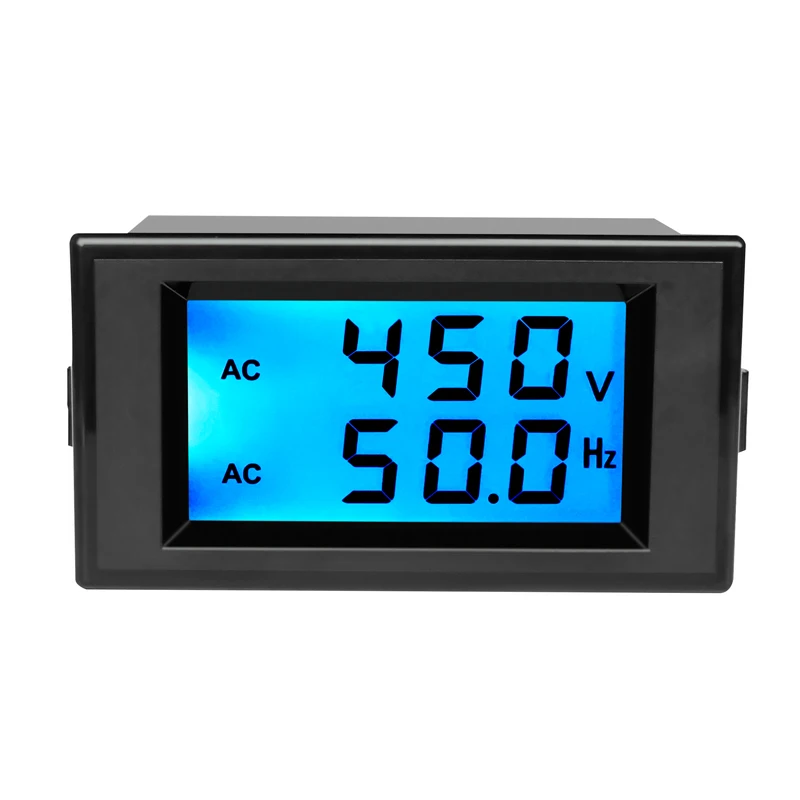 LCD Digital Voltmeter Frequency Meter Phase 110V 220V Three Phase 380V 50Hz Tester D69-2080