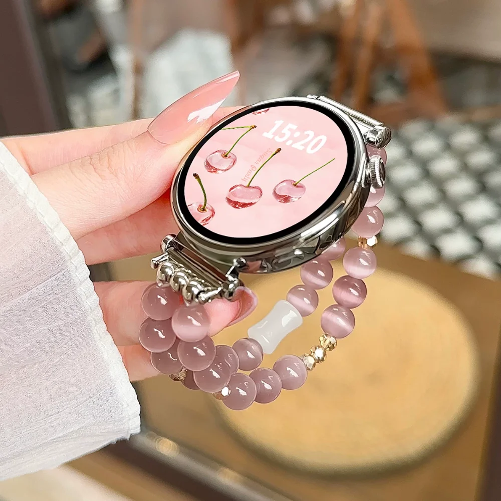 Eye Stone Chain Bracelet For Huawei Watch GT7 GT6 GT5 GT4 41mm 46mm GT3 GT2 42mm Smartwatch Band Women's Replacement Correa